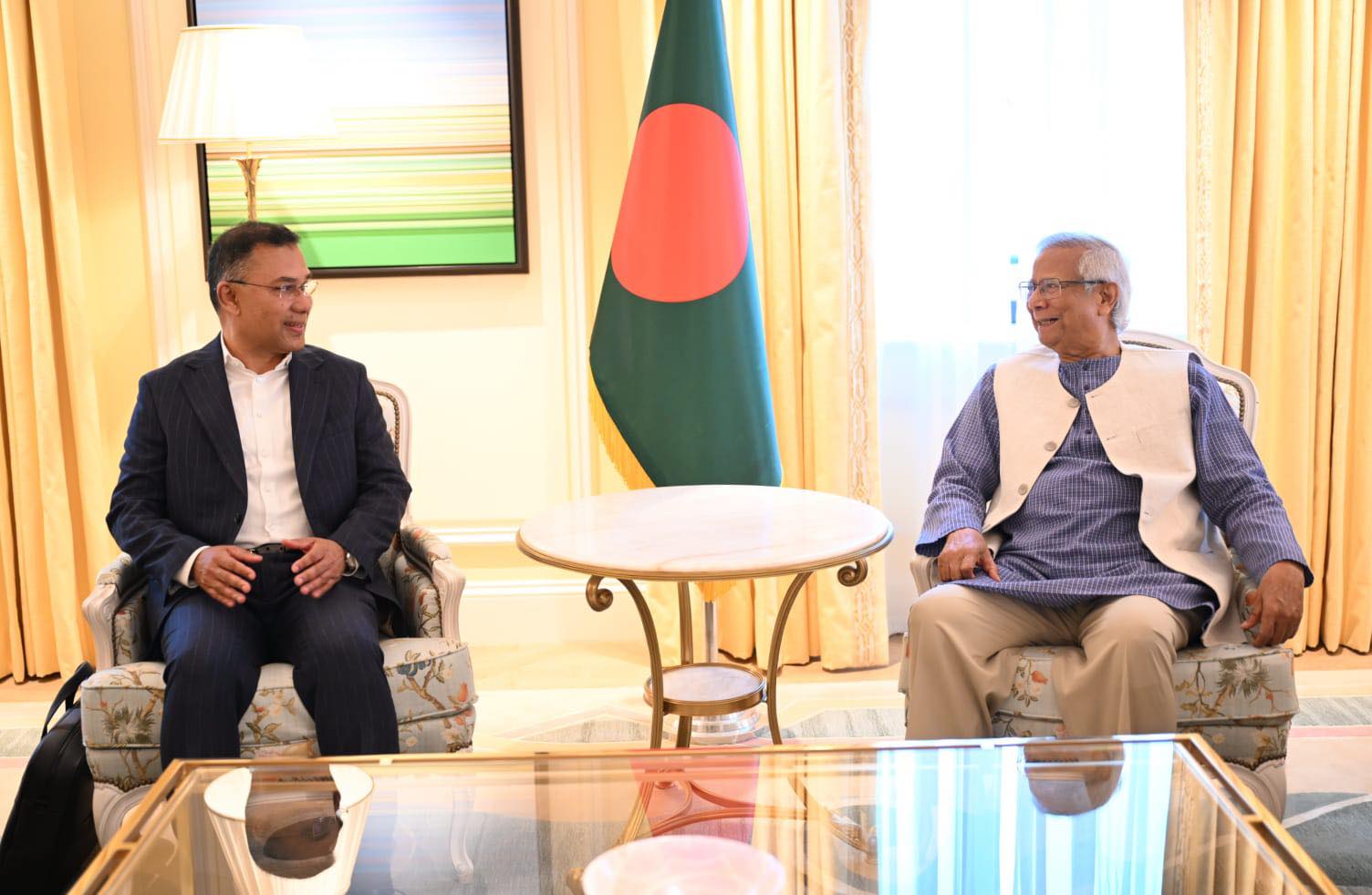 Yunus in Meeting with Tarique Rahman
