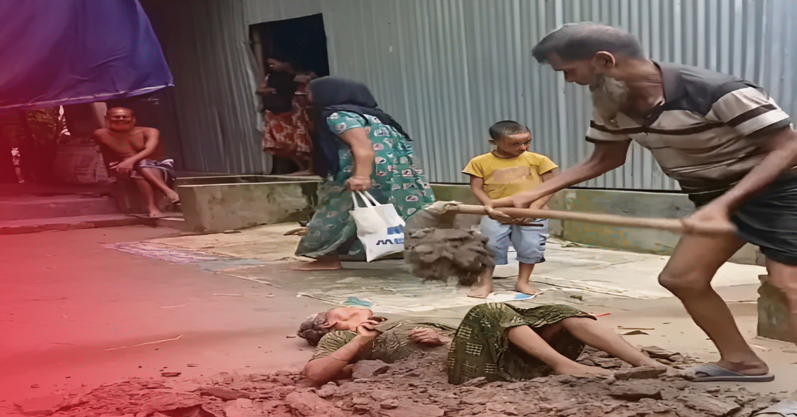 Husband Tries to Bury His Wife Alive