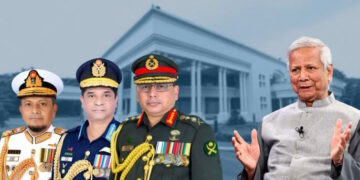 Dr. Muhammad yunus and armed forces chiefs