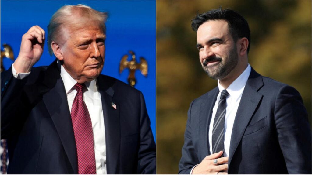 Donald Trump and zohran mamdani